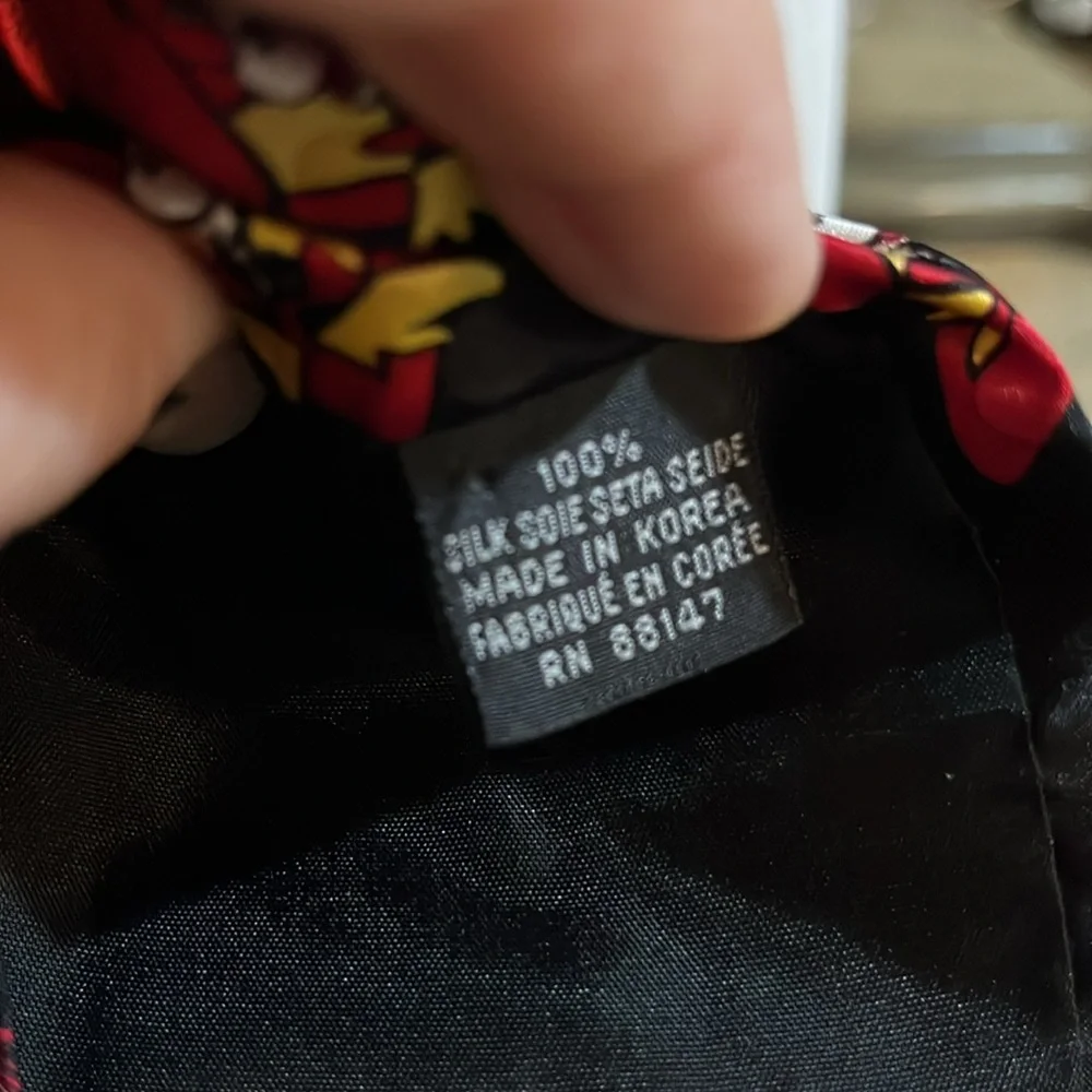 DR. SEUSS VINTAGE 90’s CAT IN THE HAT SILK TIE BLACK RED WHITE YELLOW